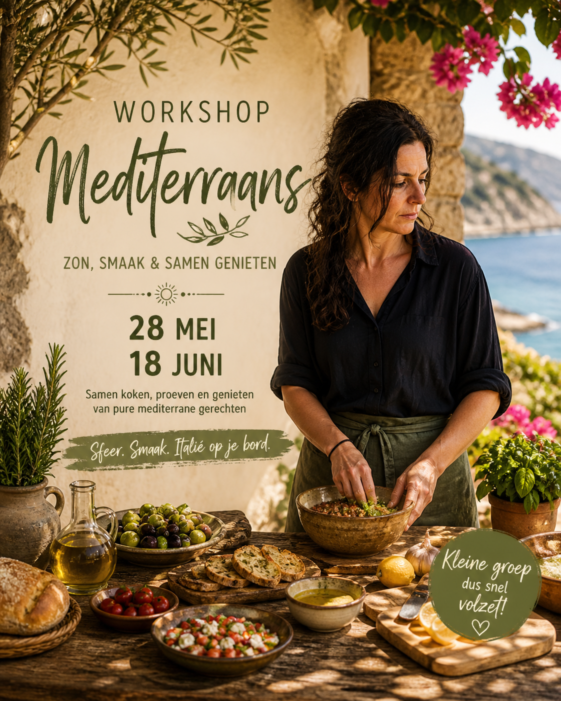 Kookworkshop mediterraans: Spaans & Italiaans 🌿🍅