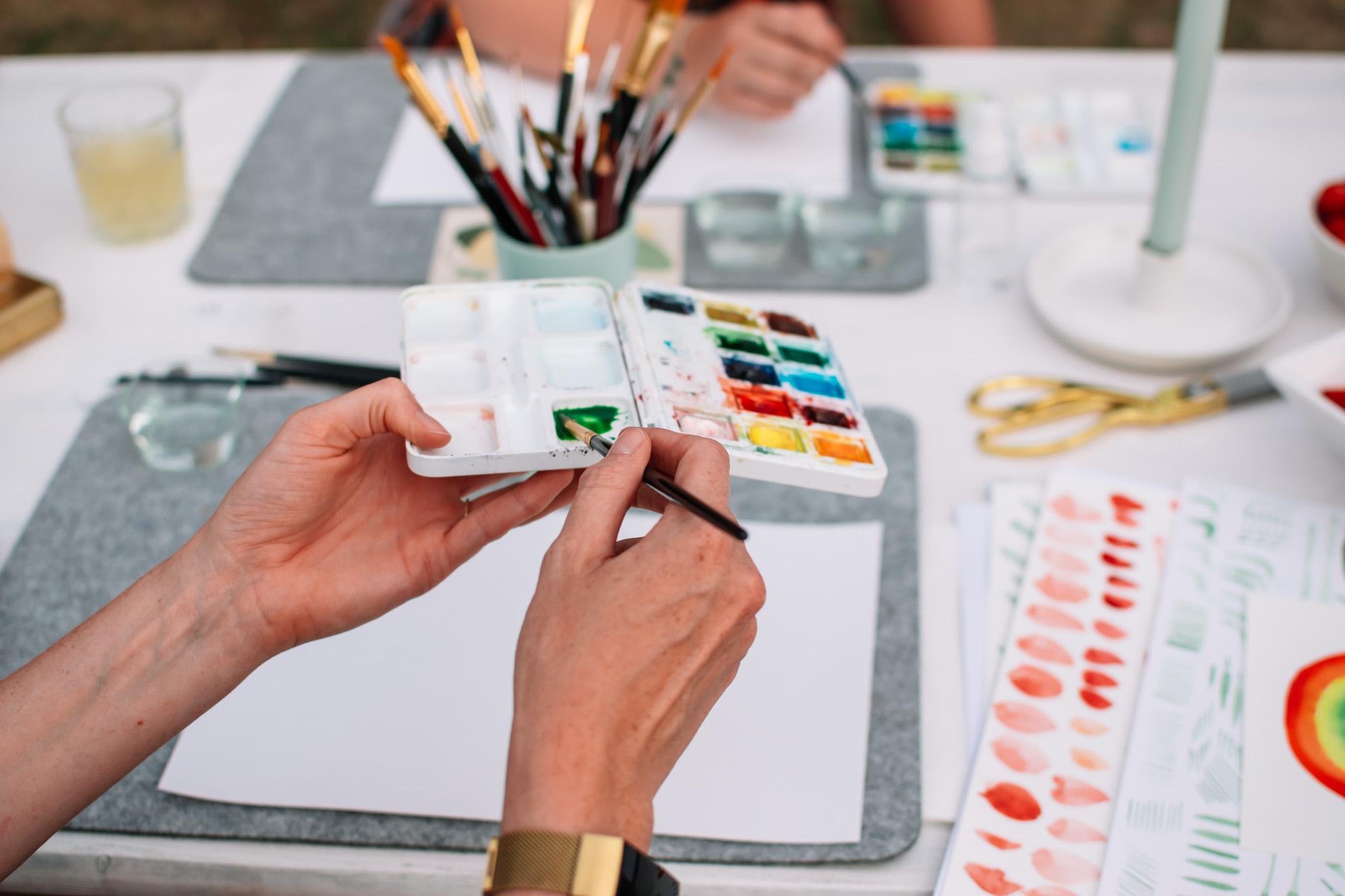 Duo-workshop Aquarel - Foto
