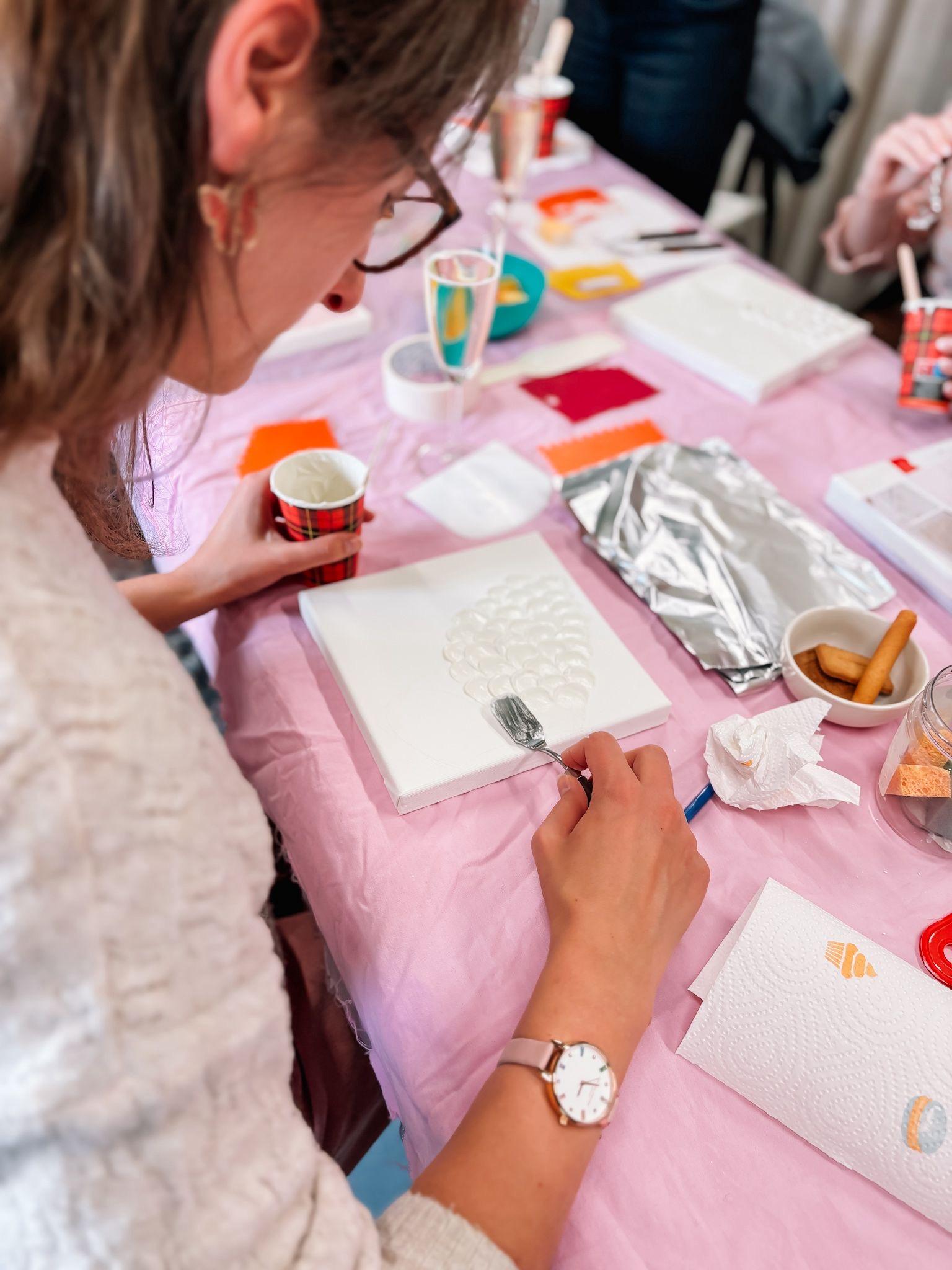 Workshop Textured Art - op aanvraag - Foto