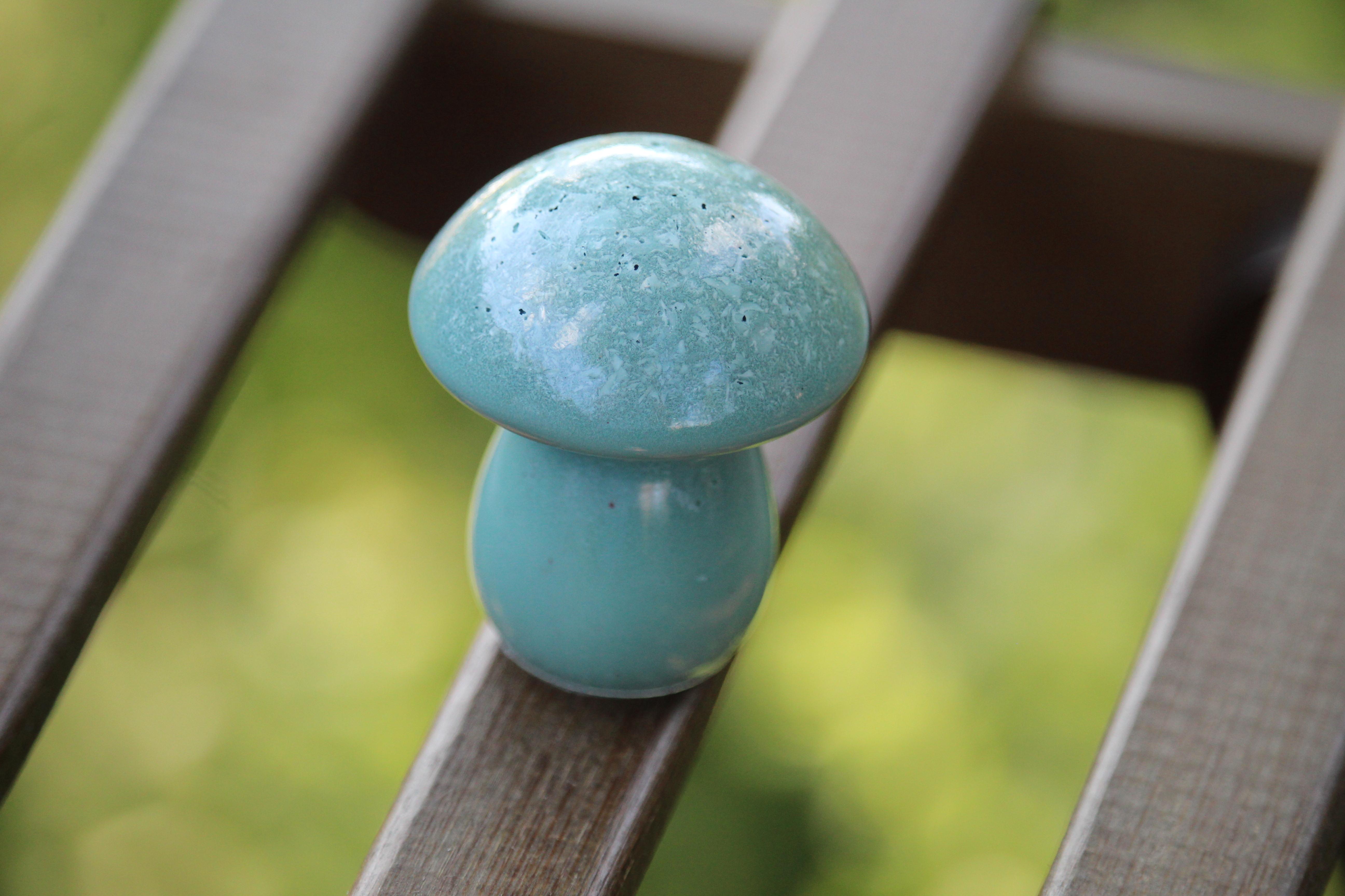 Decoratieve paddenstoelen gieten met epoxy - Foto
