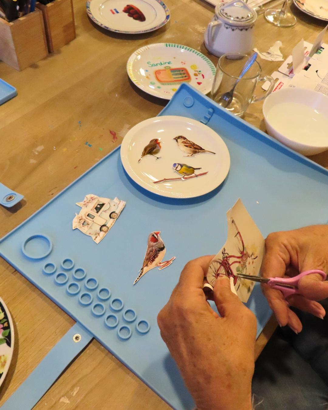 Toffe bordjes en tegels - upcycle workshop - Foto