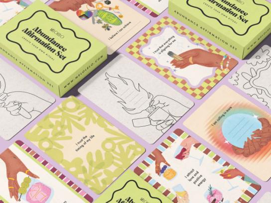 DIY Pakket Affirmatie Kaarten Abundance