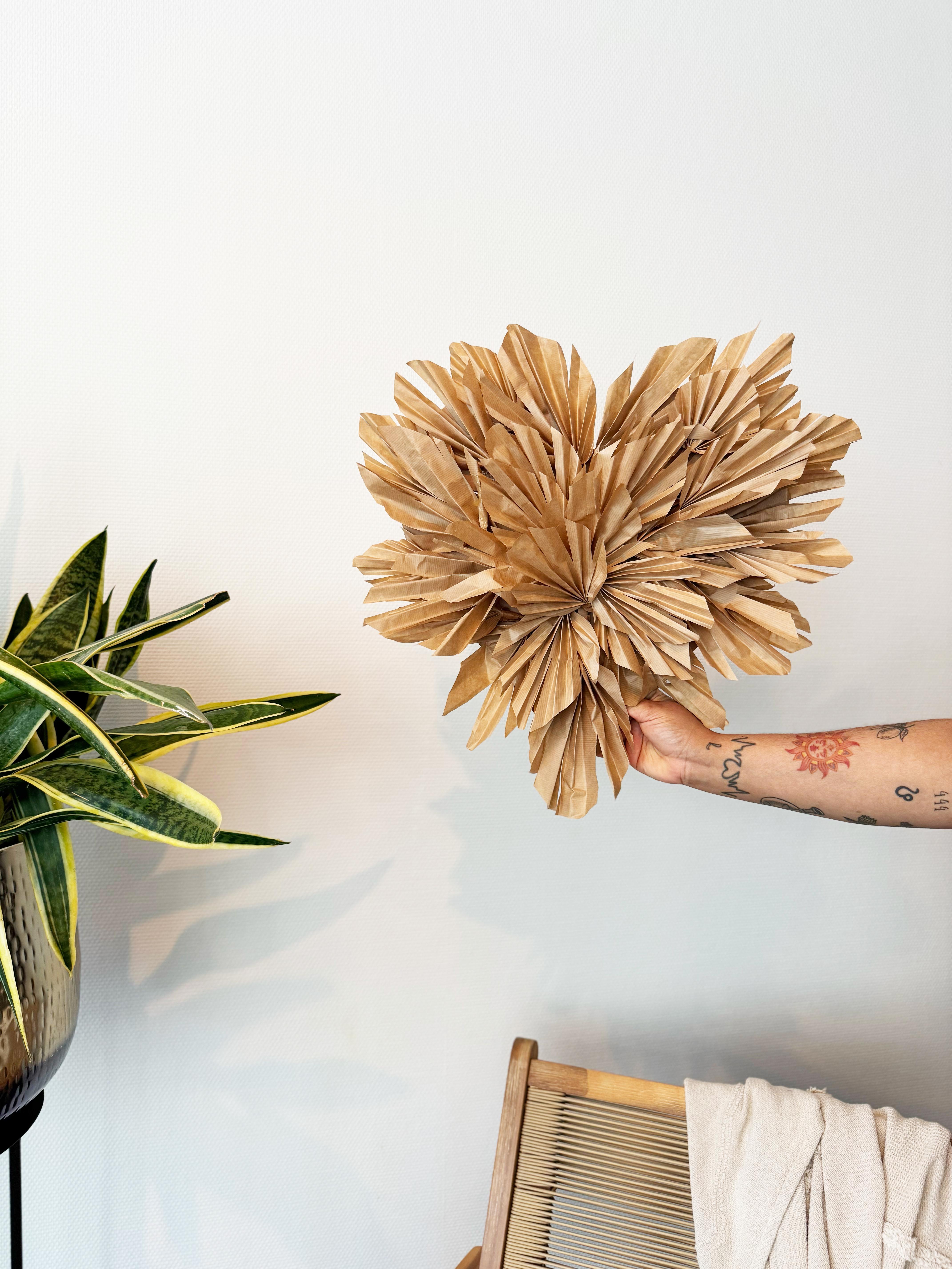 Papier Palmbladeren Wanddecor Workshop - Foto