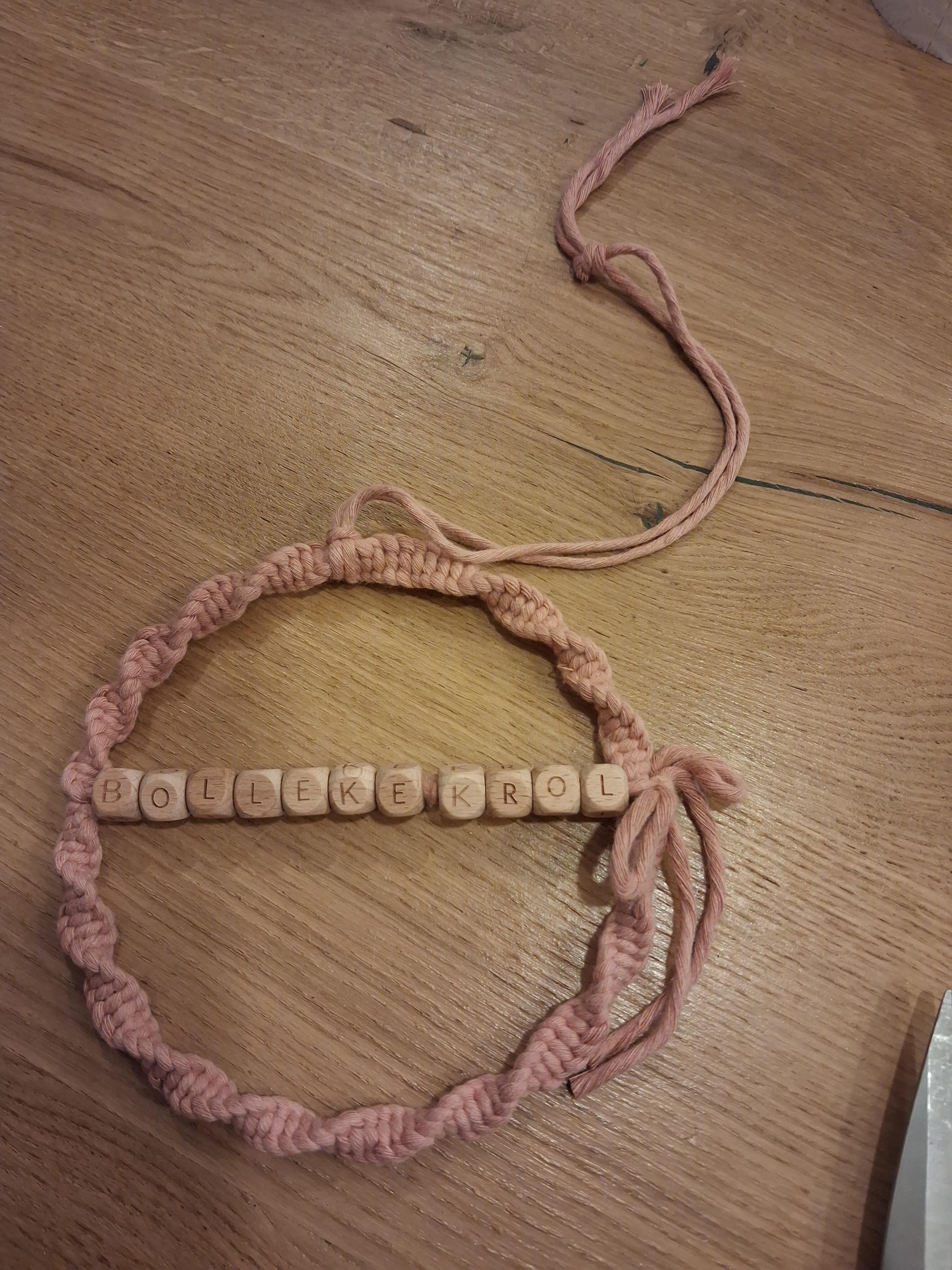 DIY pakket macramé hoepel met letters - Foto