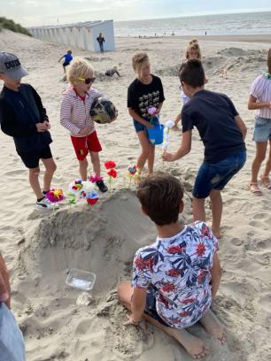 duo-workshop, papieren strandbloemen maken