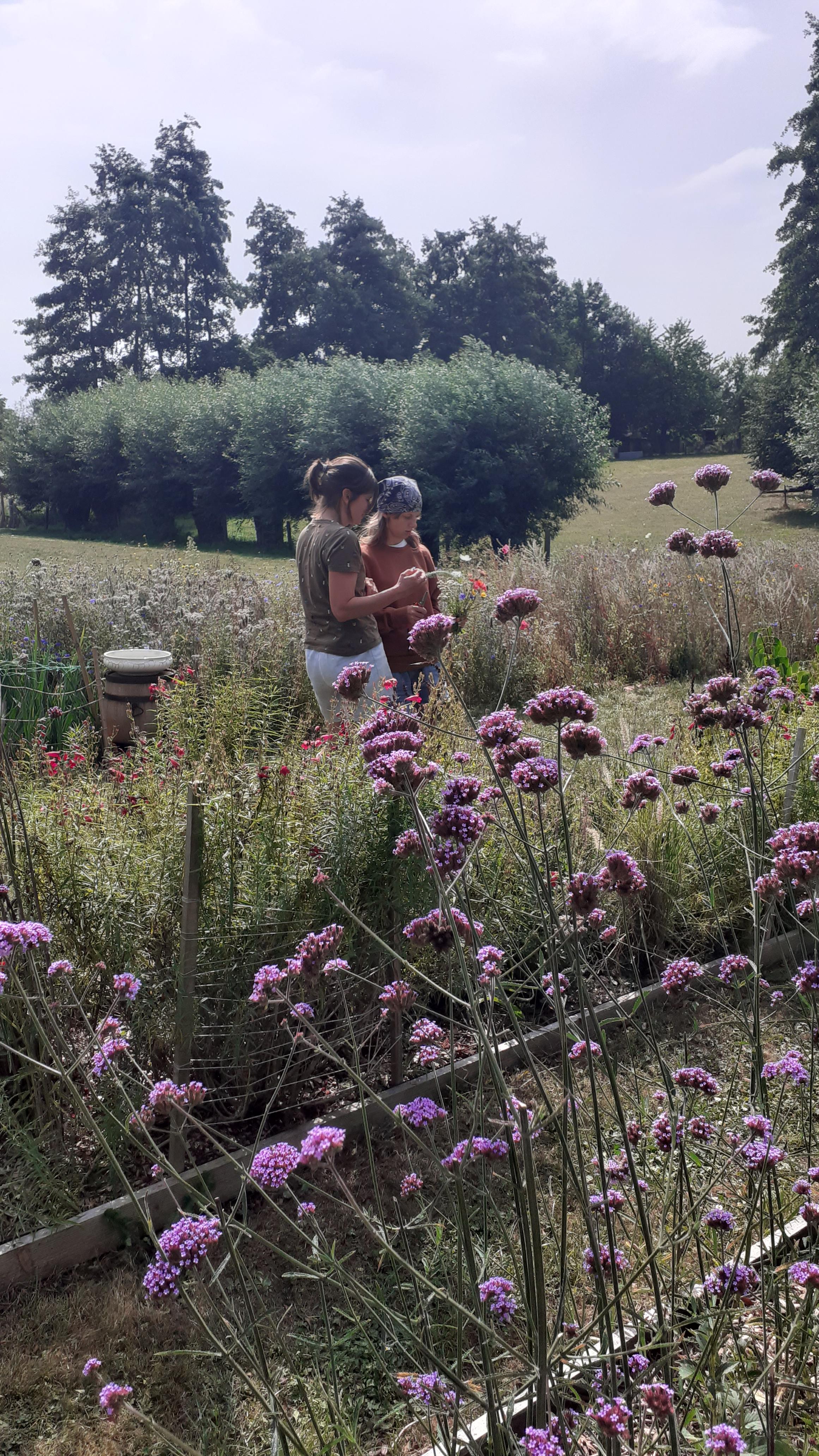 Ouder & kind workshop in de bloementuin - Foto