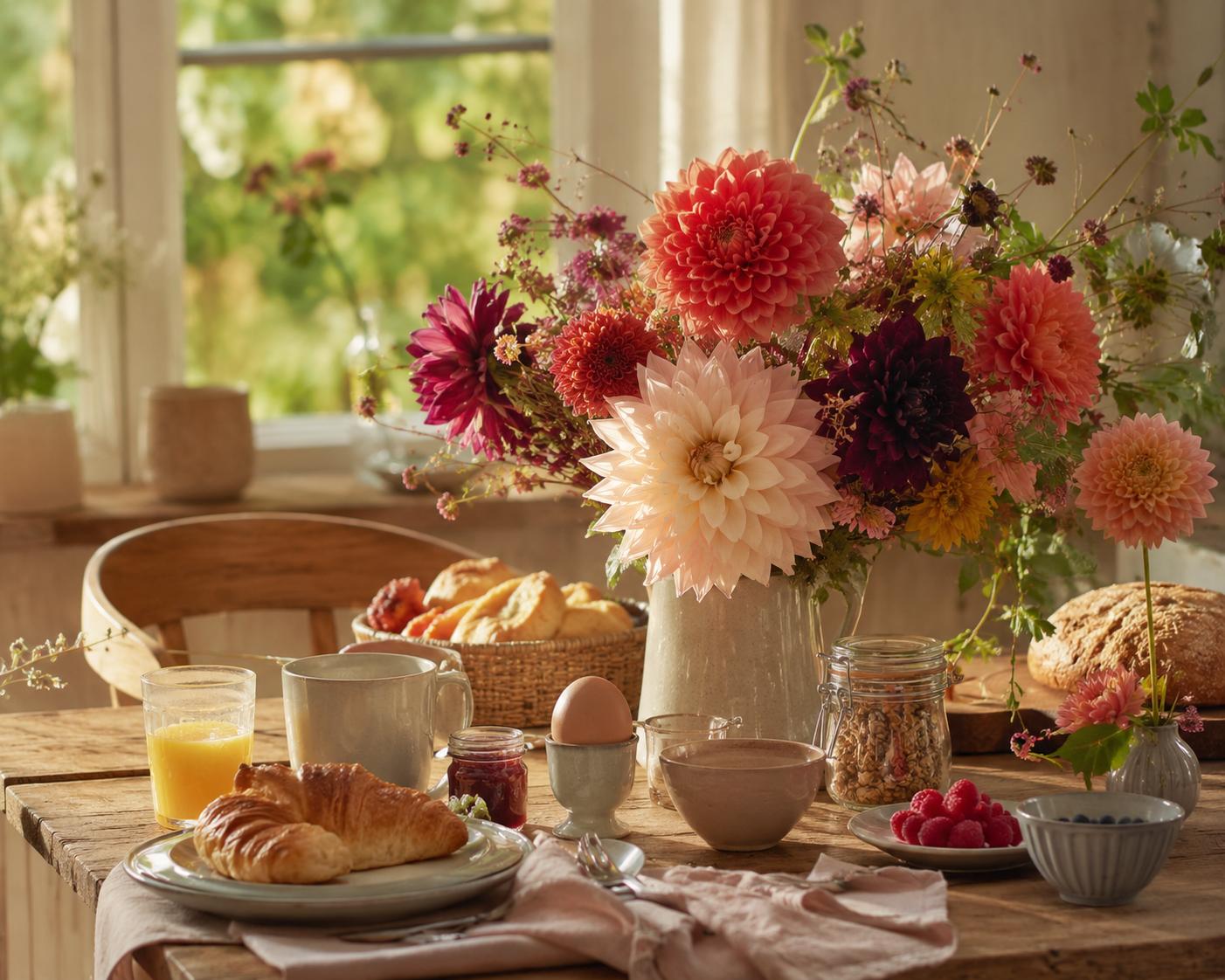 Breakfast & Flowers - Dahlia editie - Foto