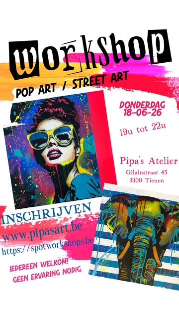 WORKSHOP  POPART/STREET ART - Foto