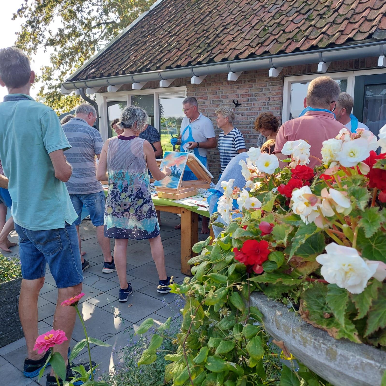 Waanzinnige Schilderworkshop in de stijl van Bob Ross - Foto