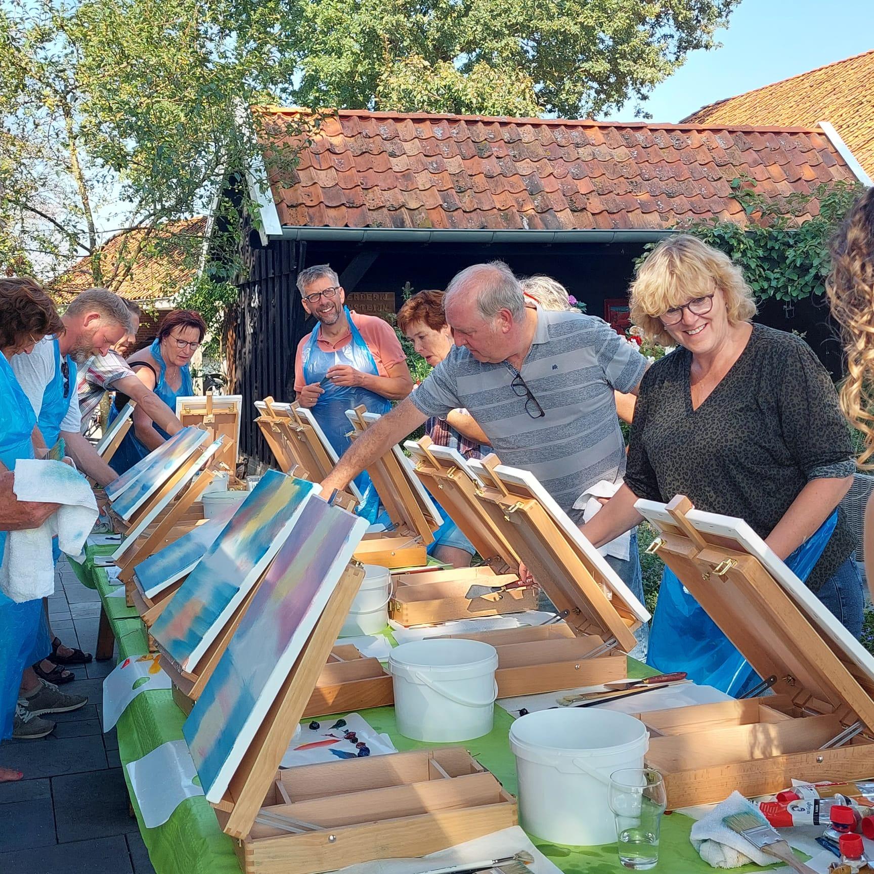 Waanzinnige Schilderworkshop in de stijl van Bob Ross - Foto