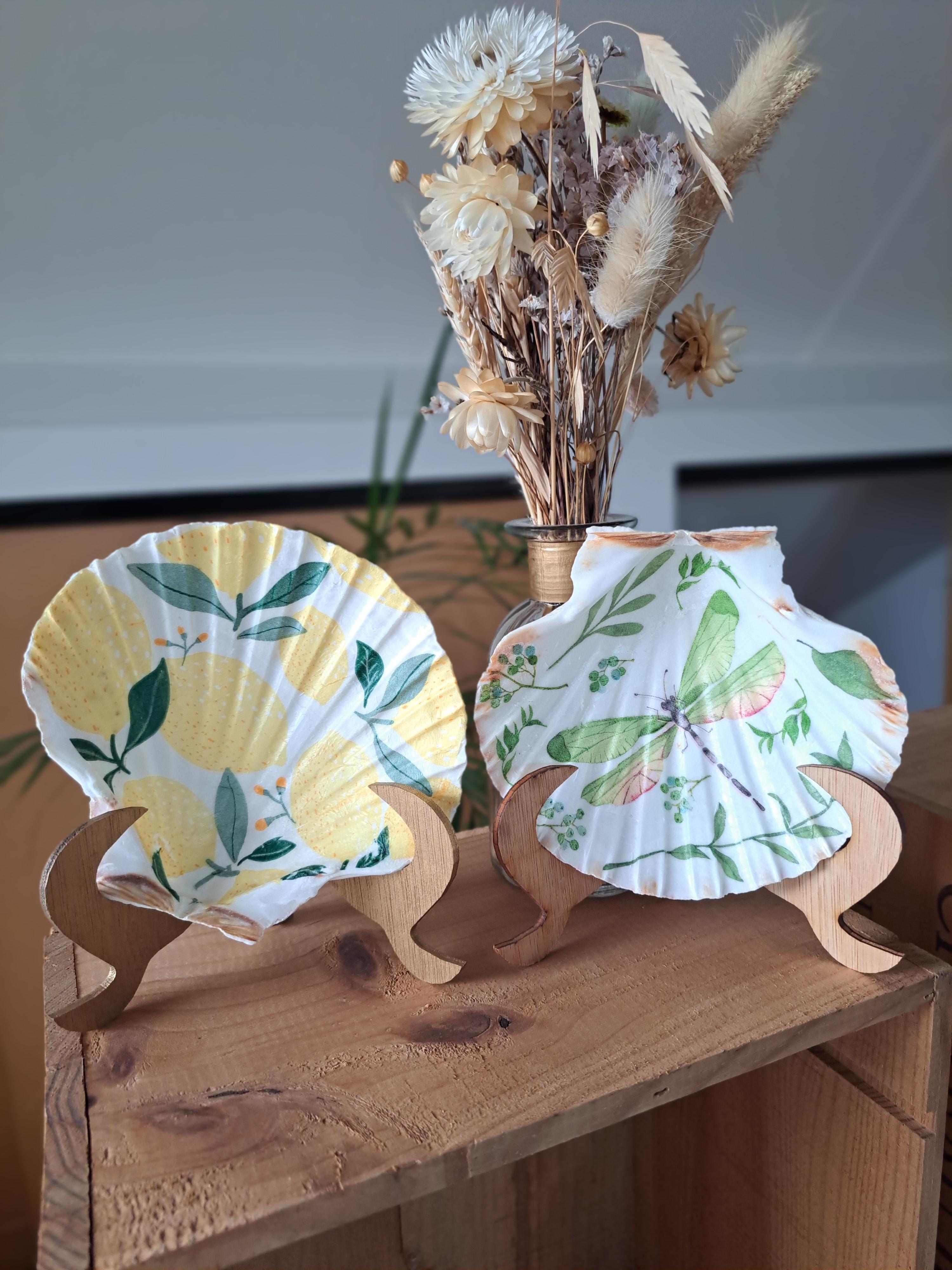 Schelpenschaaltjes met decoupage bij REST - Foto