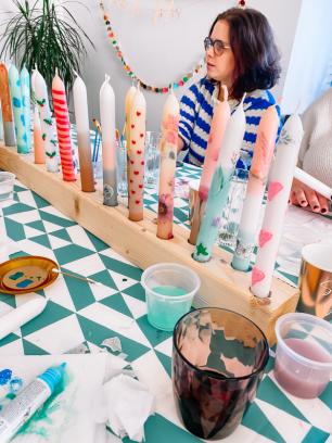 Workshop Kaarsen pimpen (Marble & More) 🕯 - kersteditie