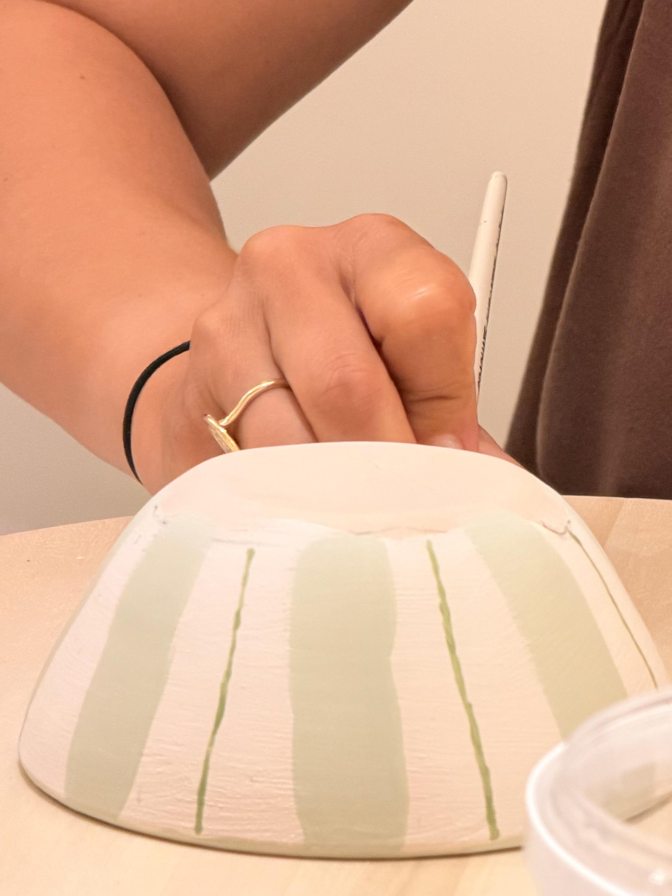 Pottery painting - decoratief glazuren - Foto