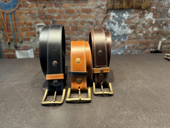Lederen broeksriem, op maat gemaakt - workshop