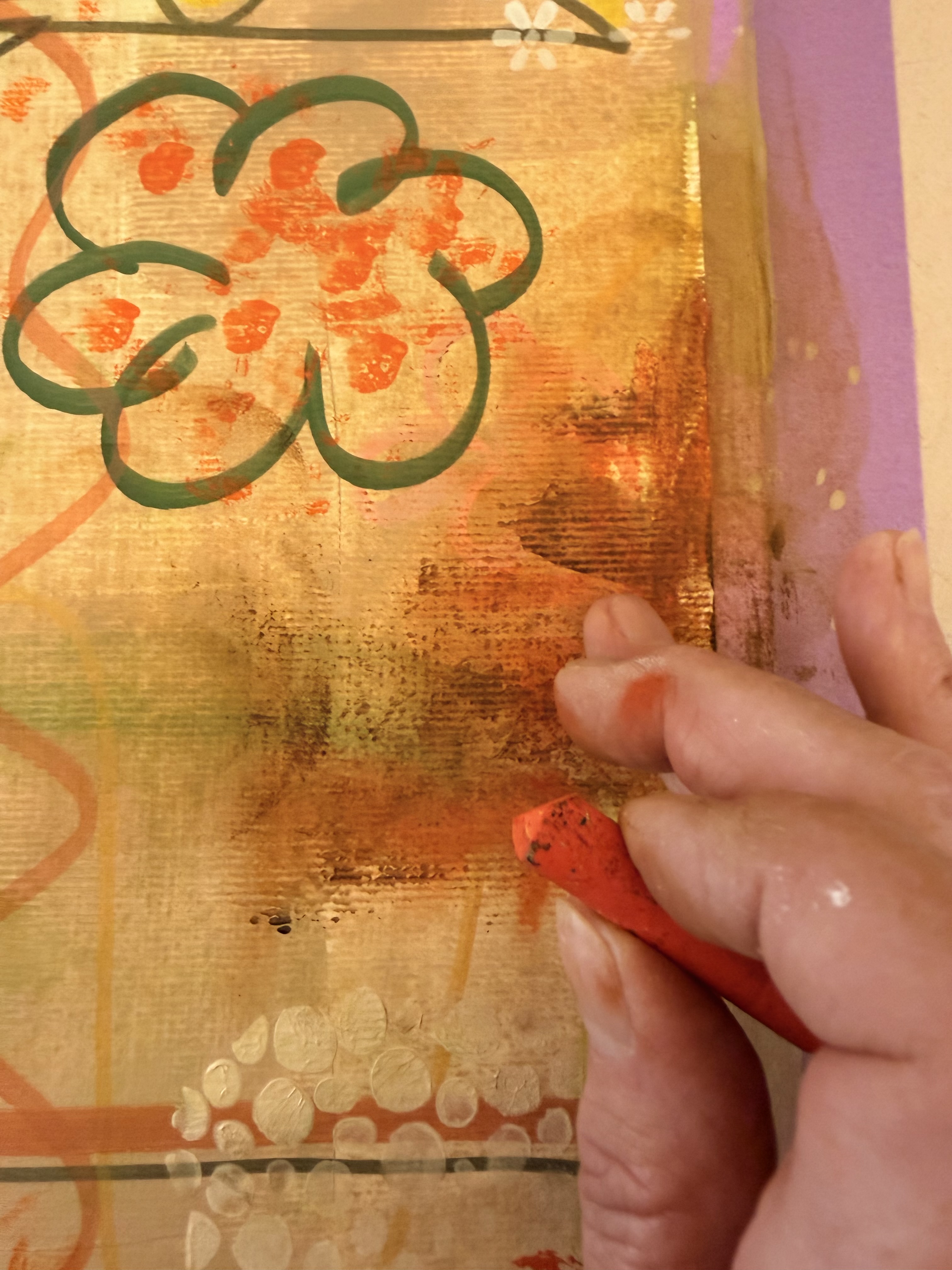 Abstracte fragmenten - workshop mixed media