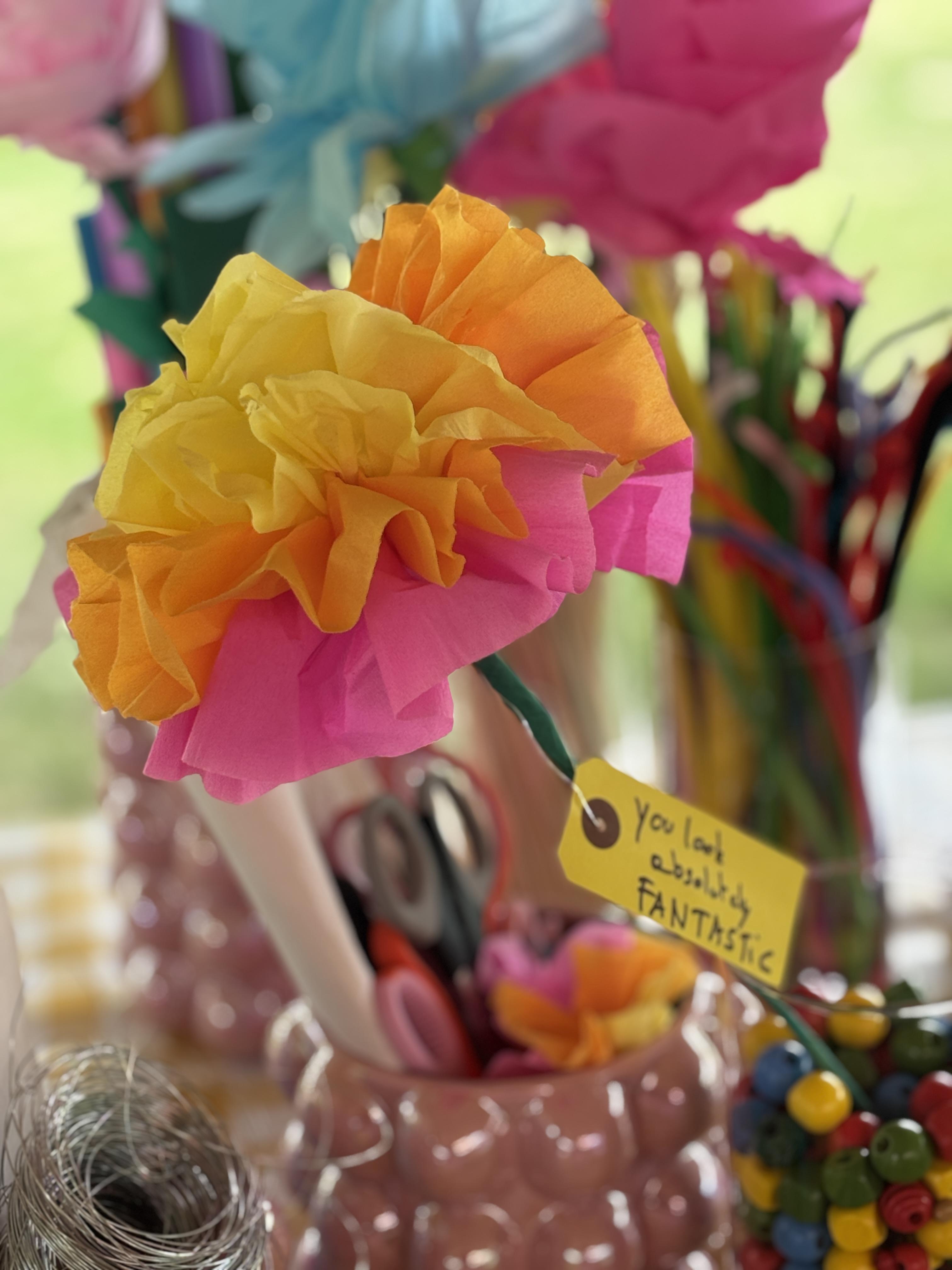 Knutselpakket Strandbloemen voor 6 Personen - Foto
