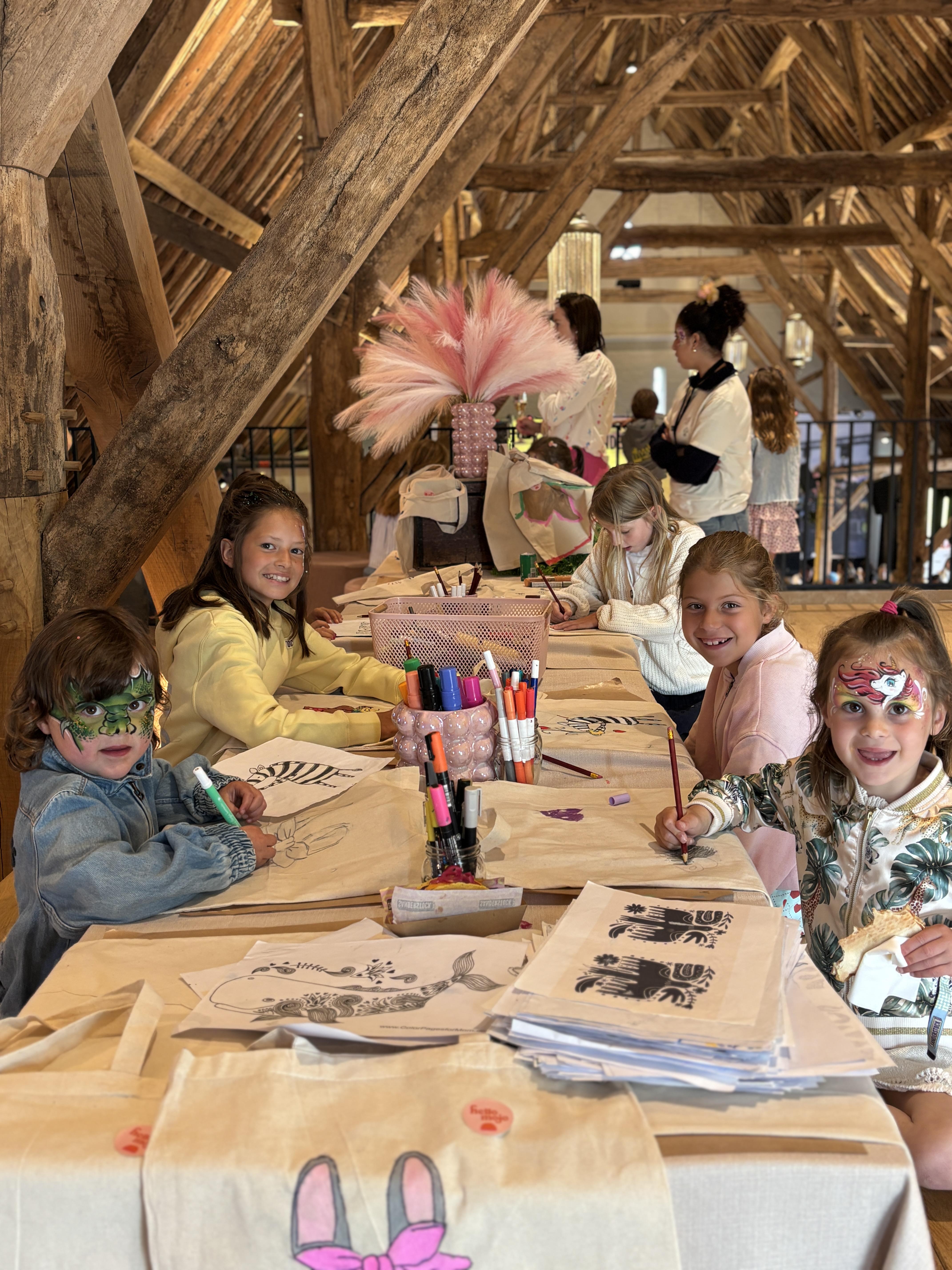 Workshop totebags versieren - Foto