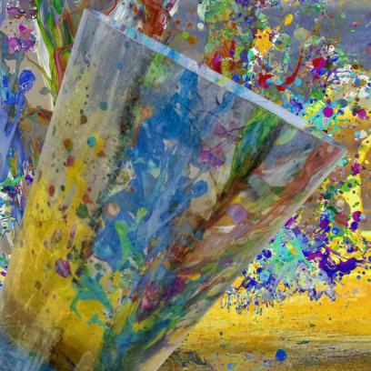 Workshop rijstpapier op glas