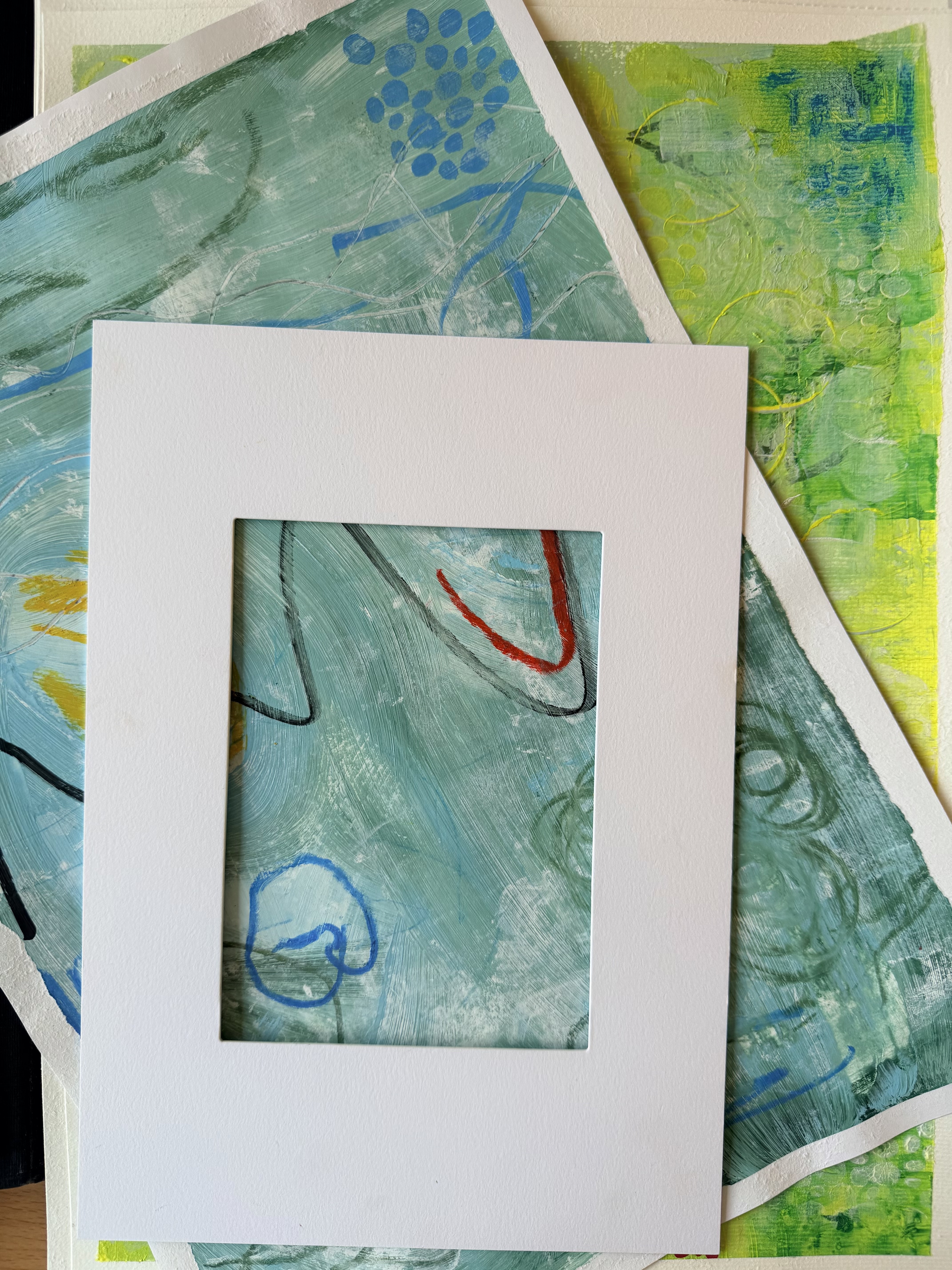 Abstracte fragmenten - workshop mixed media