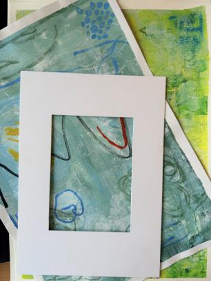 Abstracte fragmenten - workshop mixed media