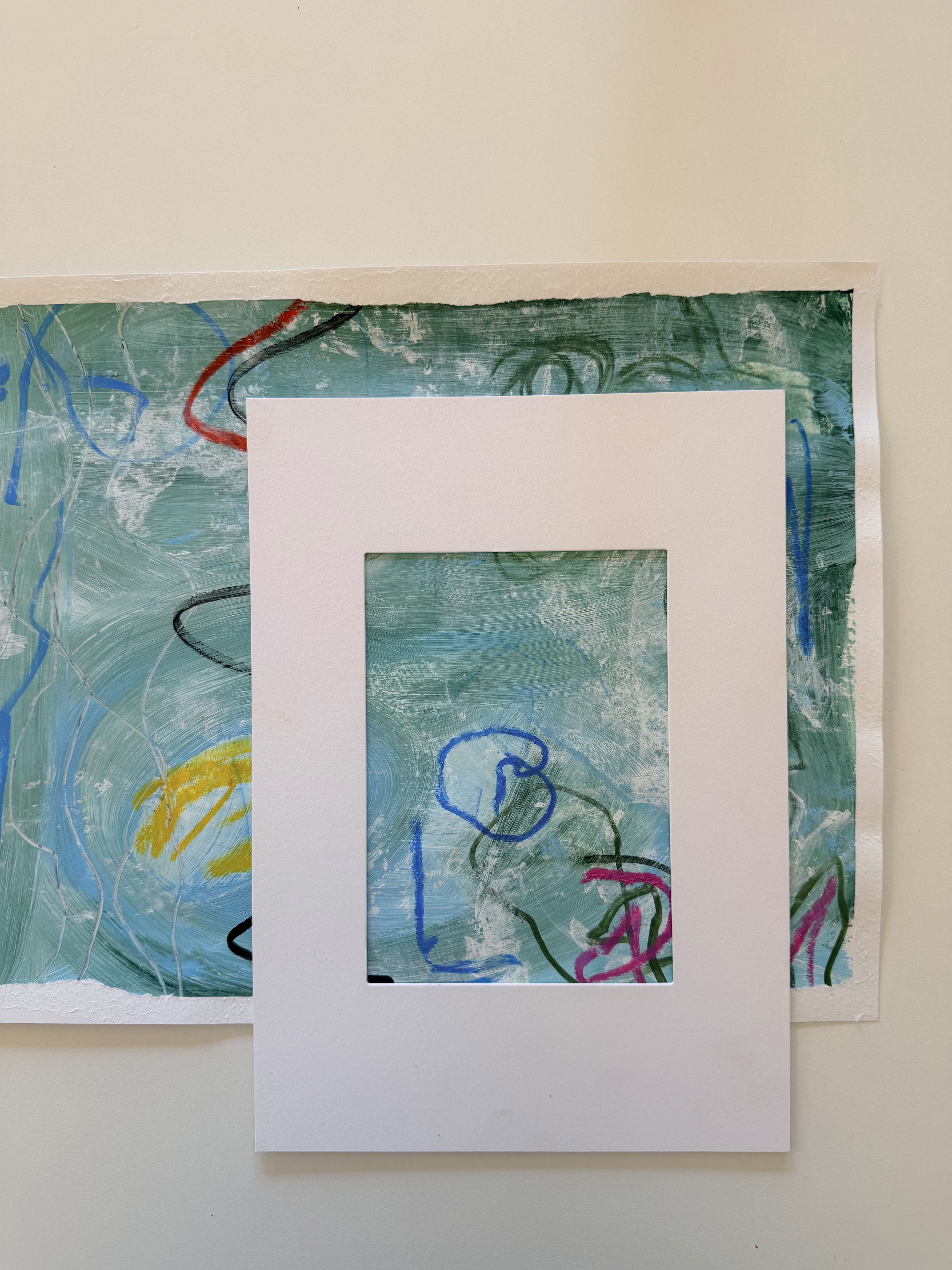 Abstracte fragmenten - workshop mixed media