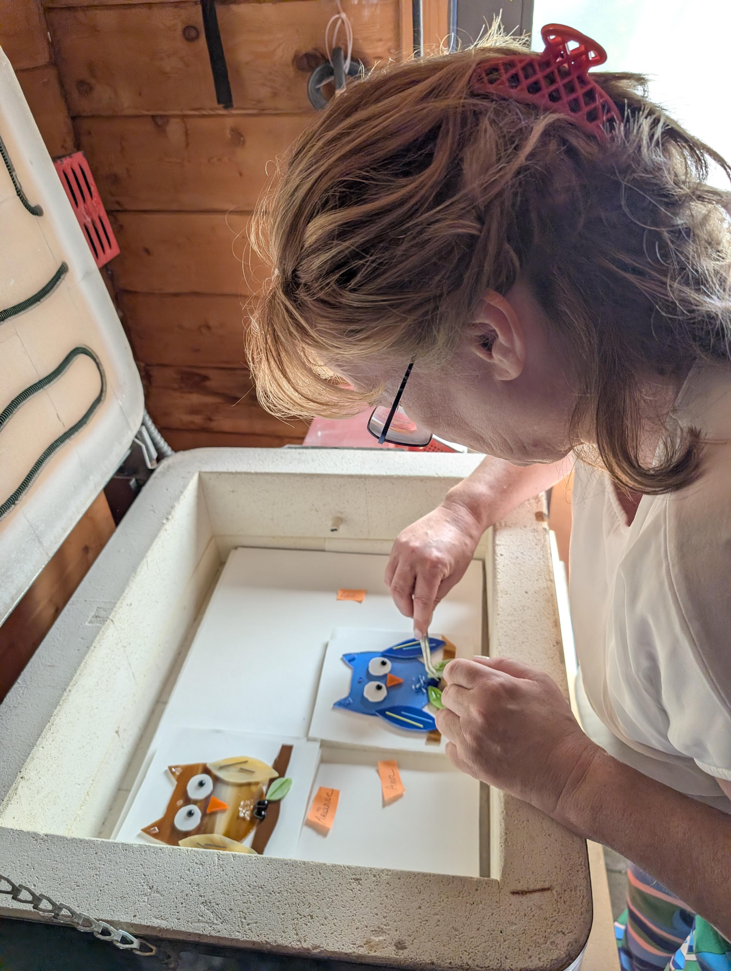Glas fusen: een prachtig uiltje - 2.5u - Foto
