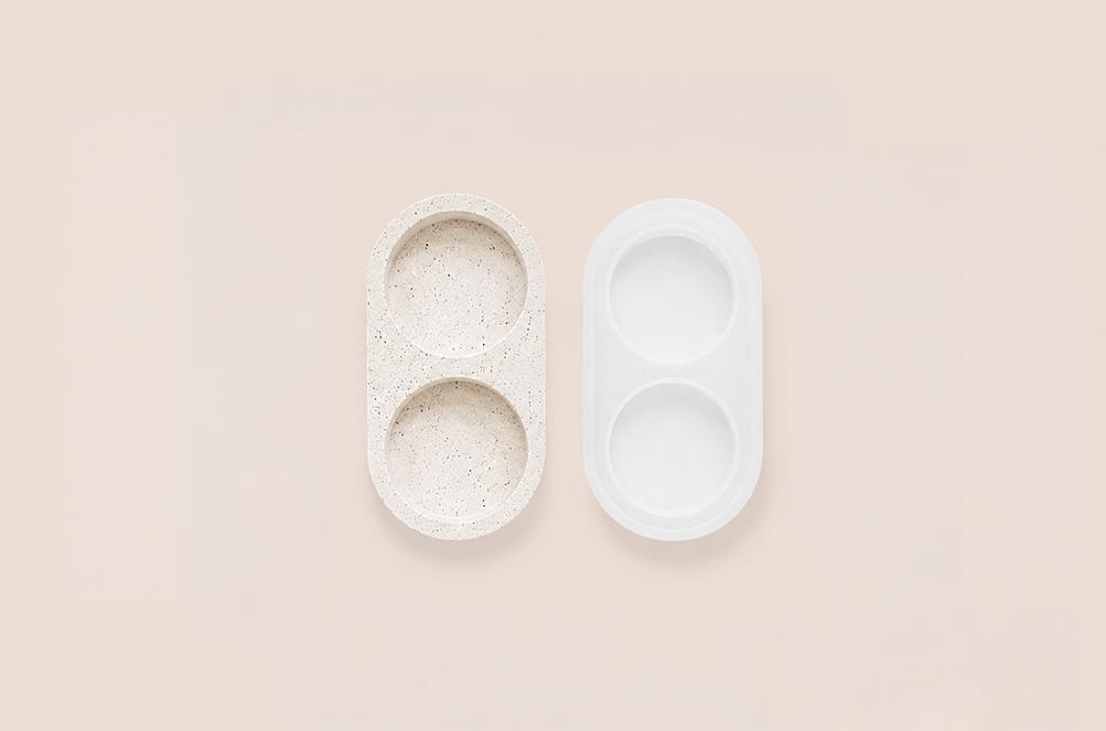DIY pakket jesmonite terrazzo | waxinelichthouder - Foto