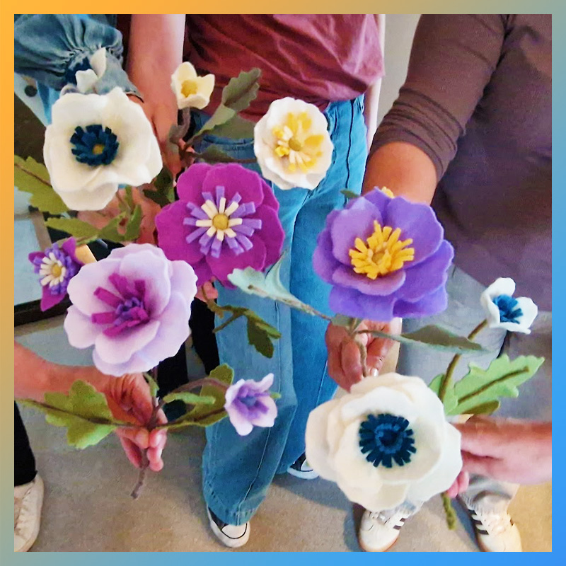 Bloemen van Wolvilt - Anemoontje