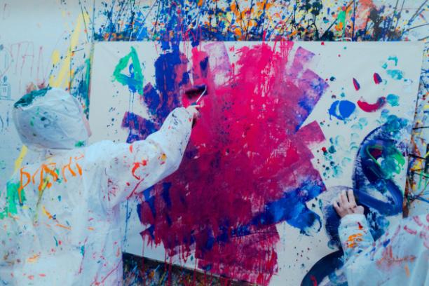 Gezinsworkshop Action Painting