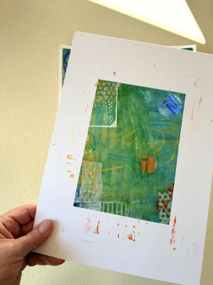 Abstracte fragmenten - workshop mixed media