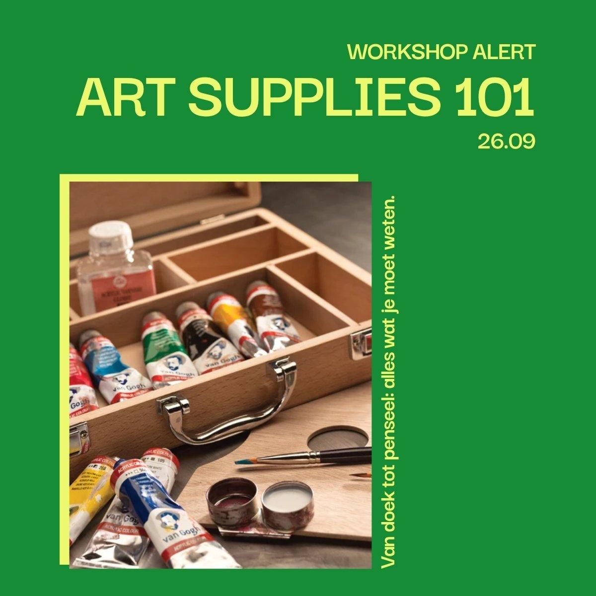 Art Supplies 101: Van doek tot penseel: alles wat je moet weten - Foto