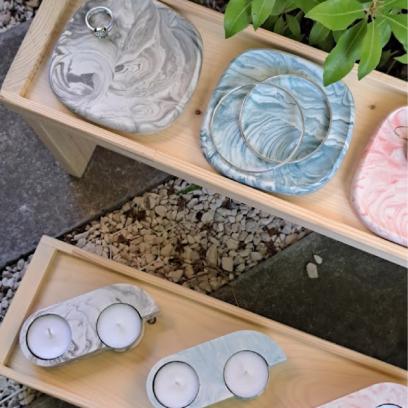 Marmer-look interieuritems maken - Herfsteditie