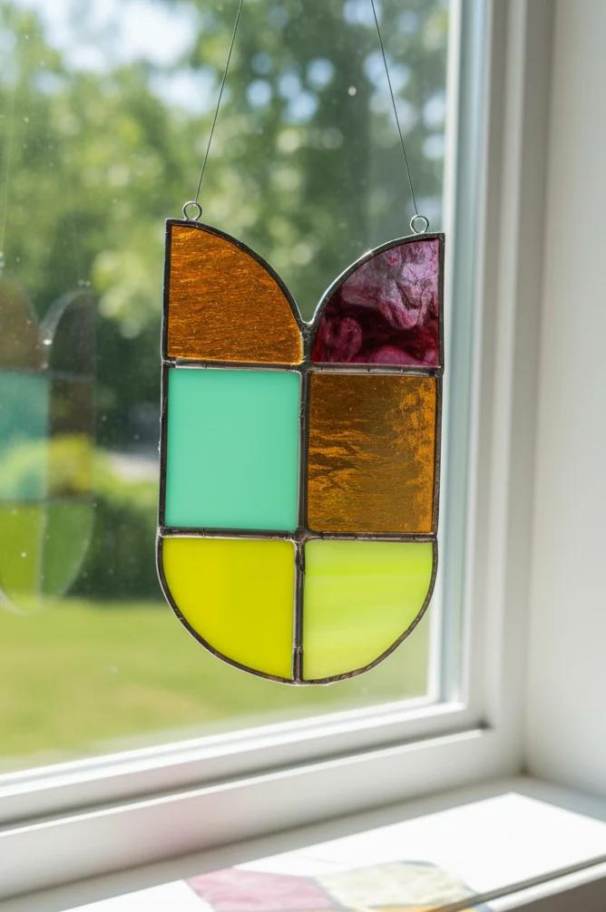 Workshop glas-in-lood raamhanger - Foto