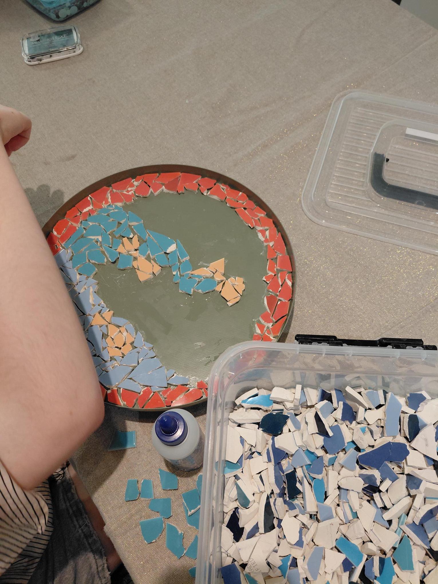 Mozaïek bijzettafel maken - Foto