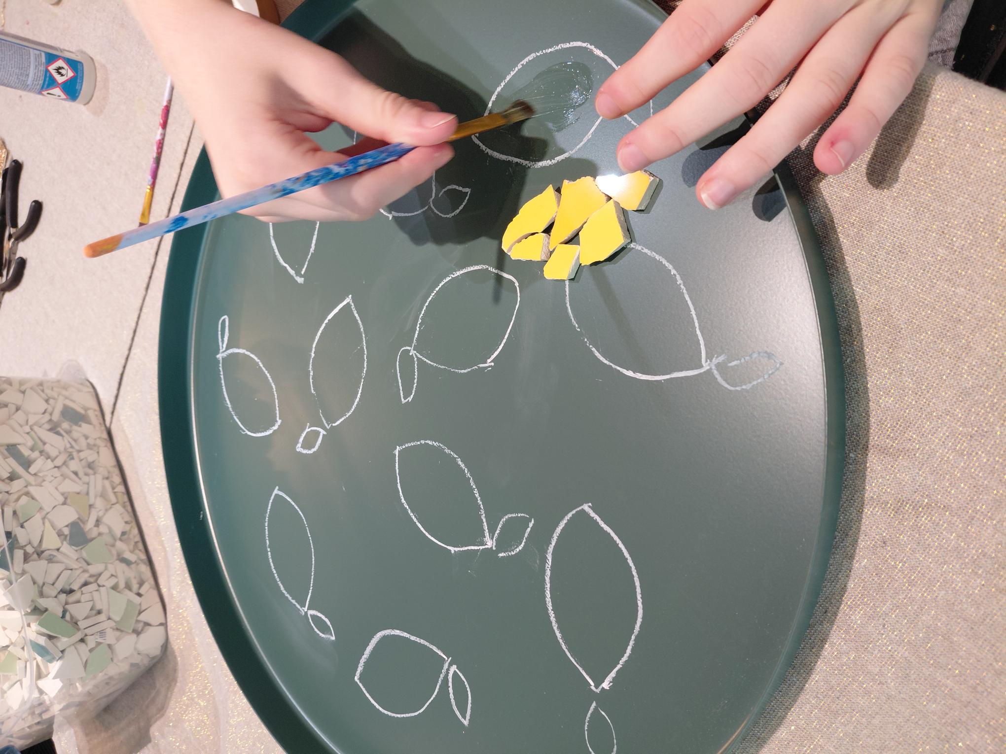 Mozaïek bijzettafel maken
