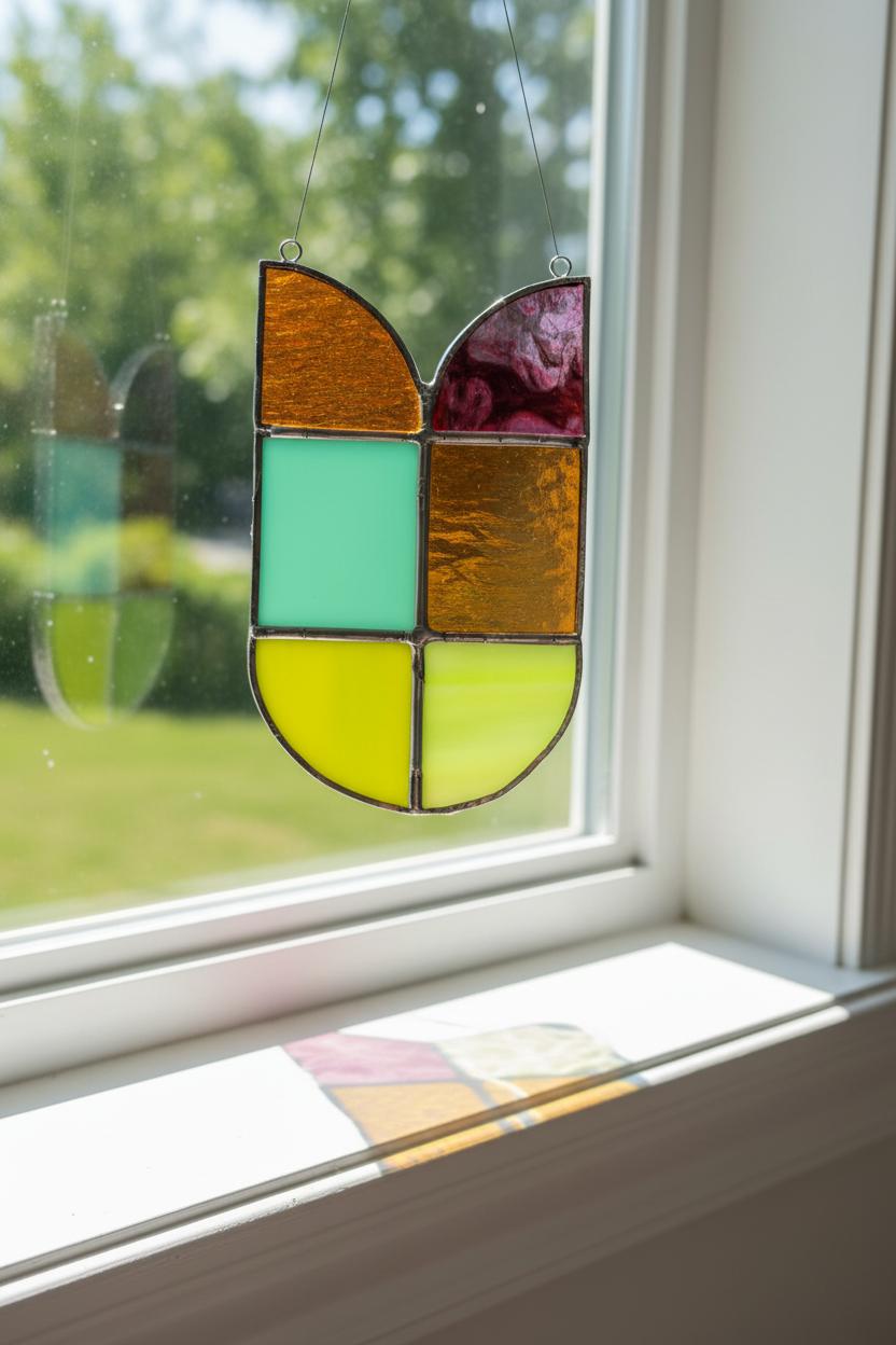 Workshop glas-in-lood raamhanger - Foto