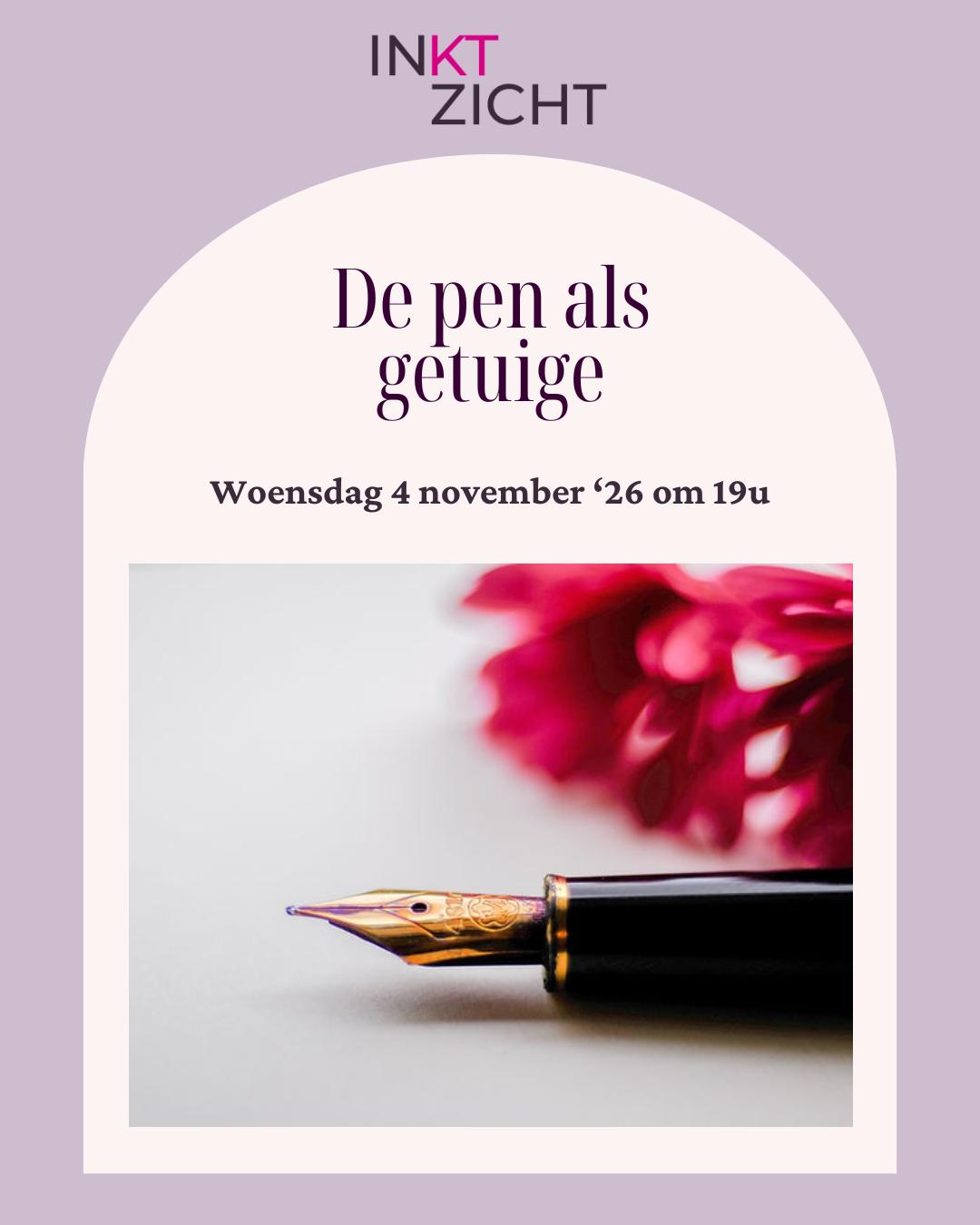 Schrijfworkshop: de pen als getuige - schrijven voor mentaal welzijn - Foto