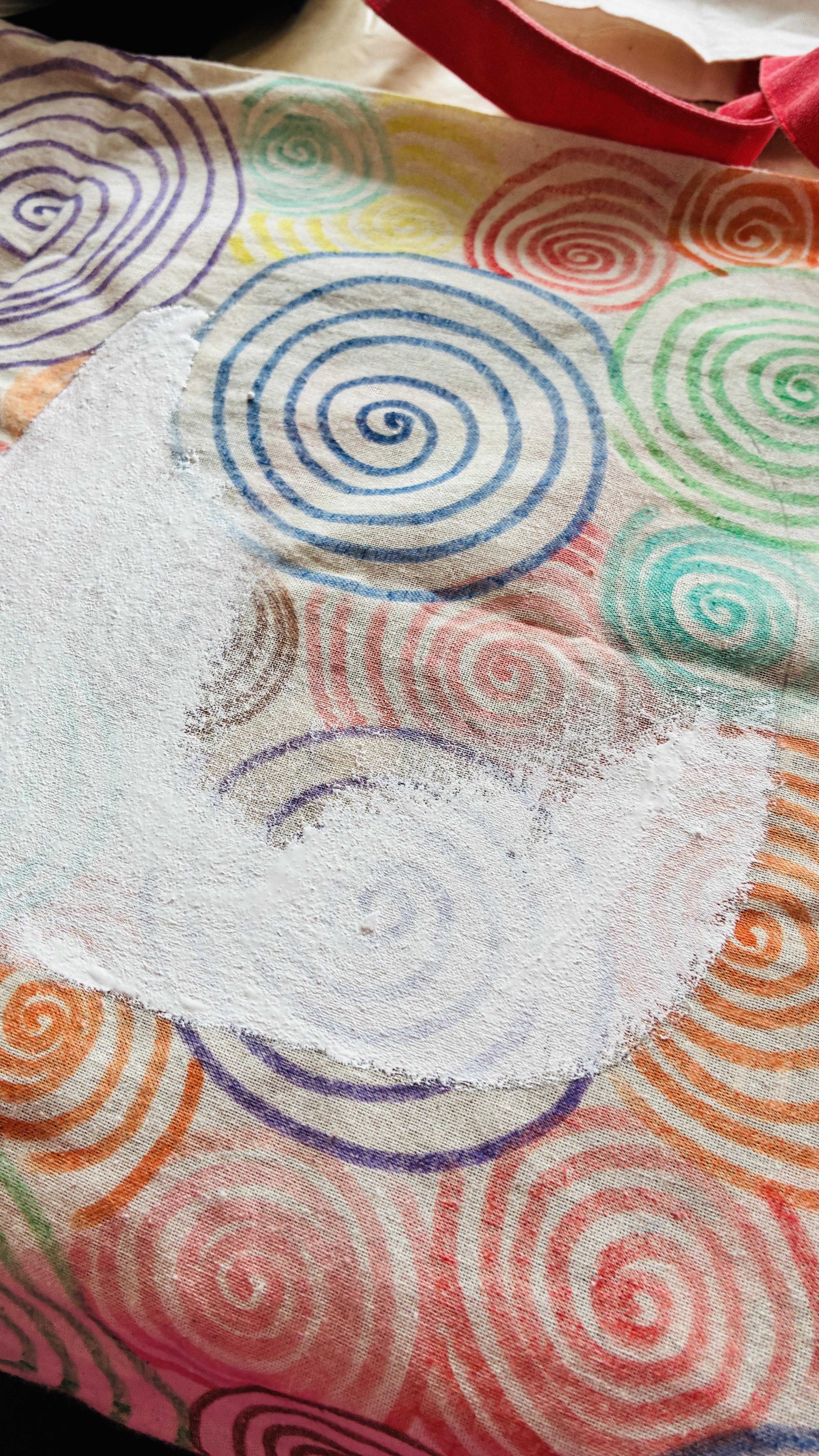 Troosttas met gessoprint - Foto