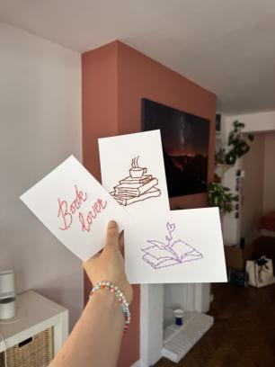 Workshop postkaart borduren