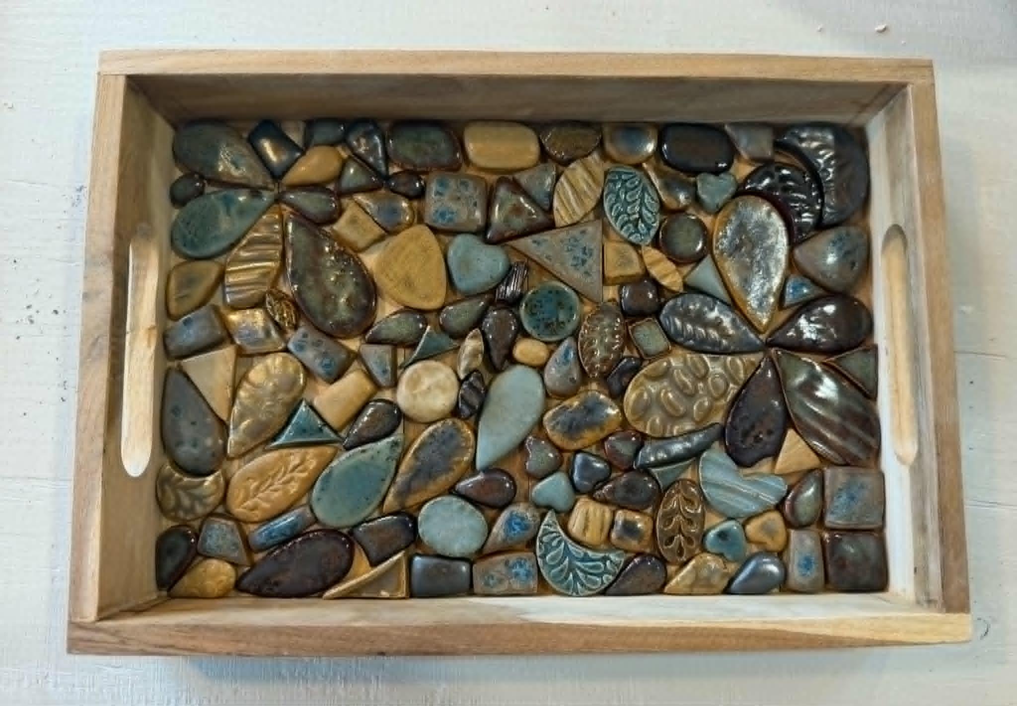 Workshop mozaïek met keramische steentjes - Foto