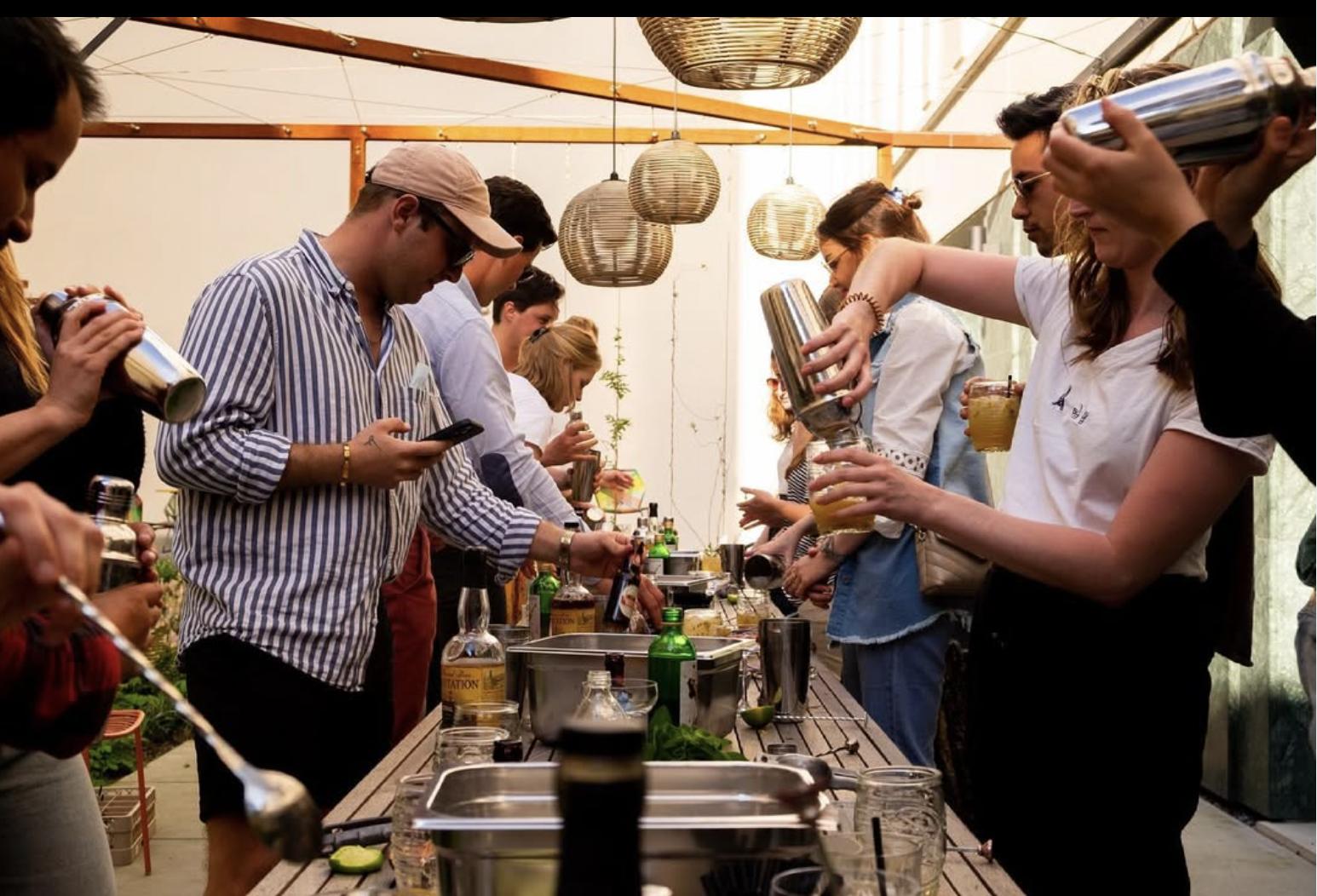 Cocktail workshop in heel België - Foto