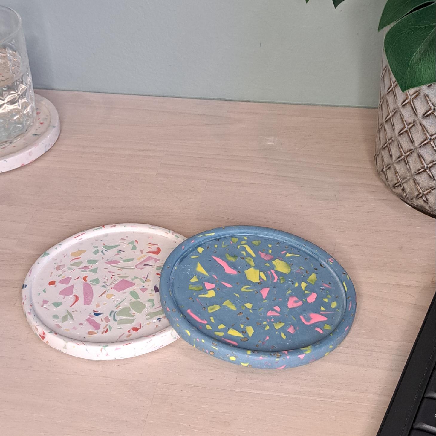 Terrazzo workshop voor groepen: maak je eigen coasters in 2u - Foto