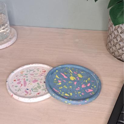 Terrazzo workshop voor groepen: maak je eigen coasters in 2u