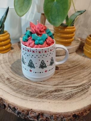 Kerst slagroomkaars maken