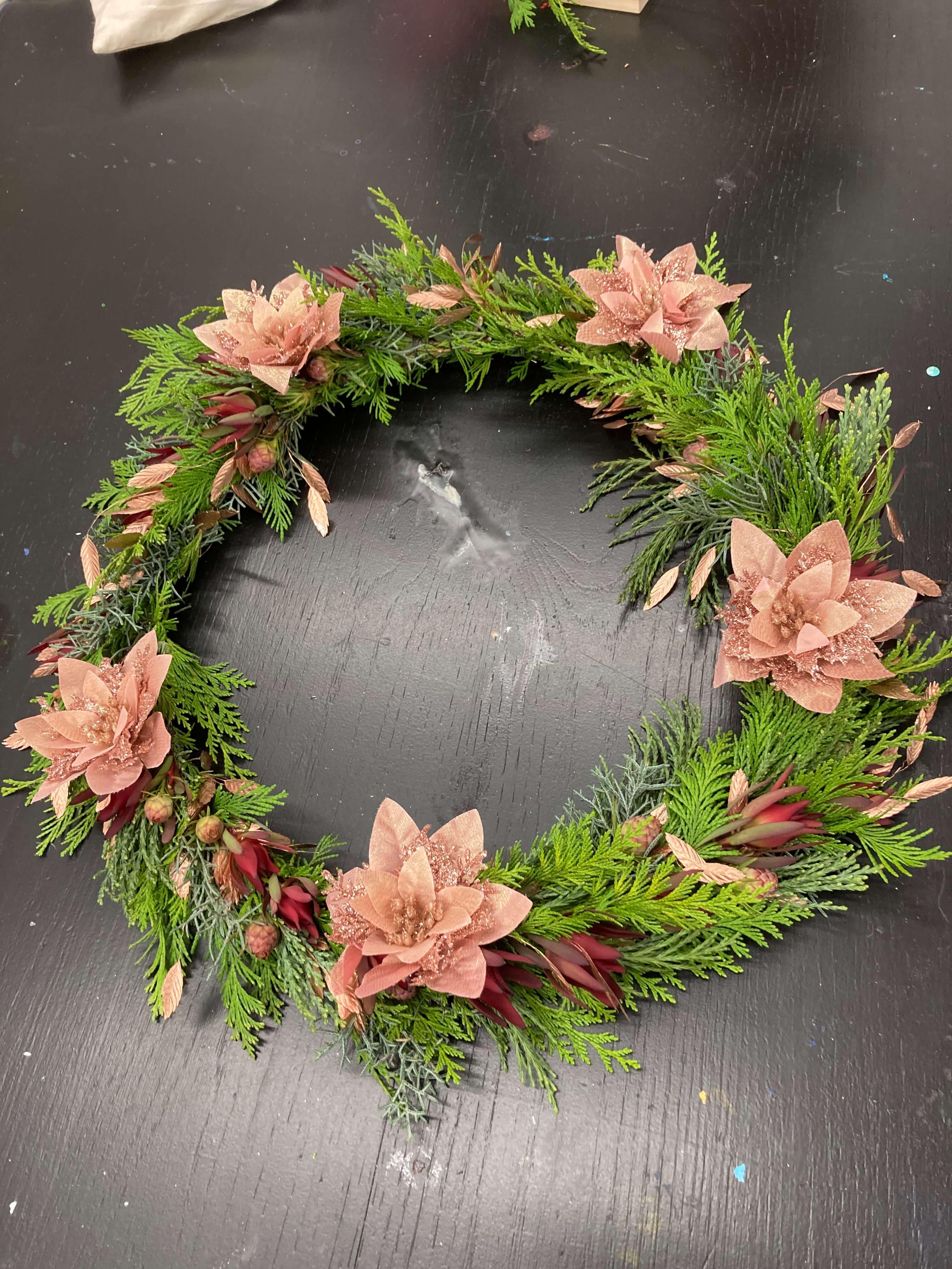 Workshop kerstkrans binden voor beginners - Foto