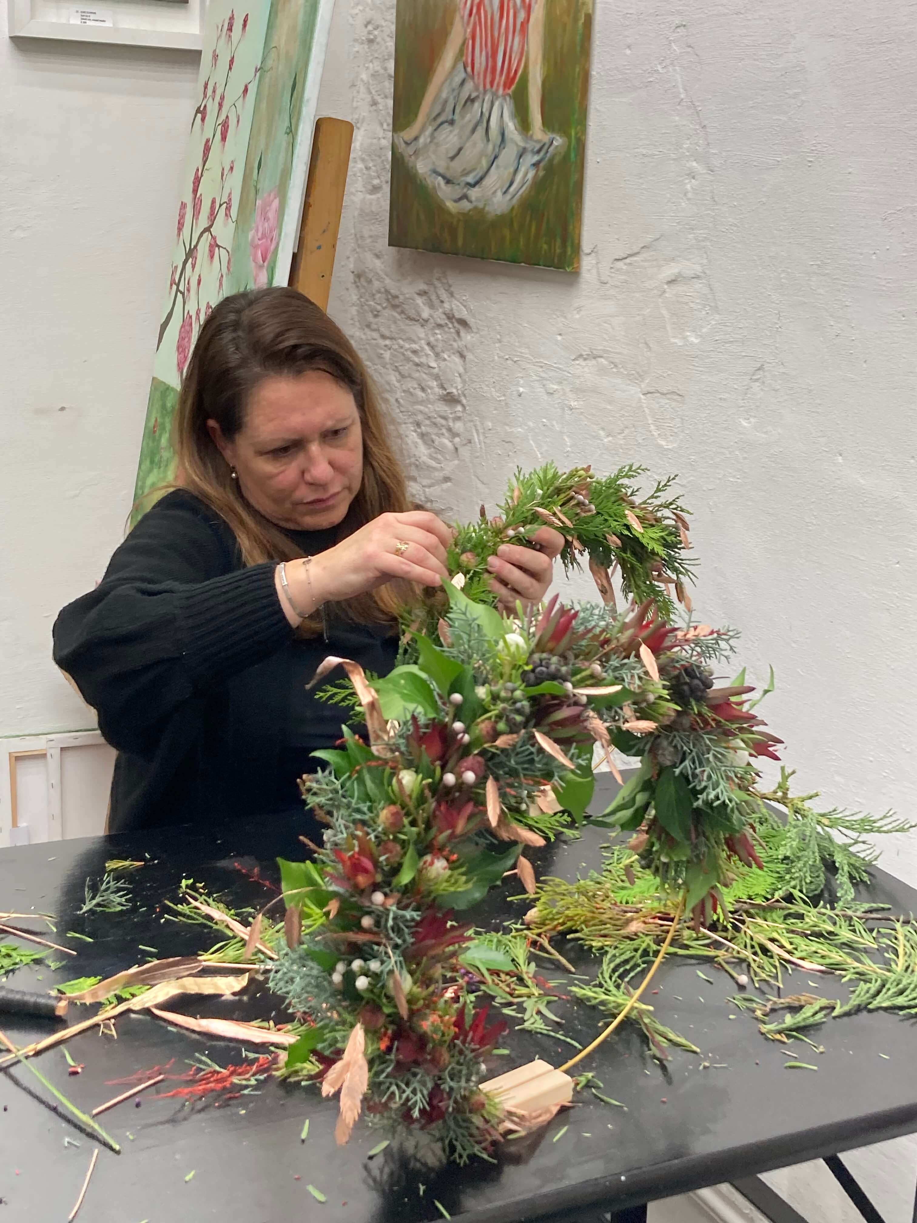 Workshop kerstkrans binden voor beginners
