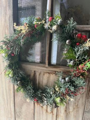 Workshop kerstkrans binden voor beginners