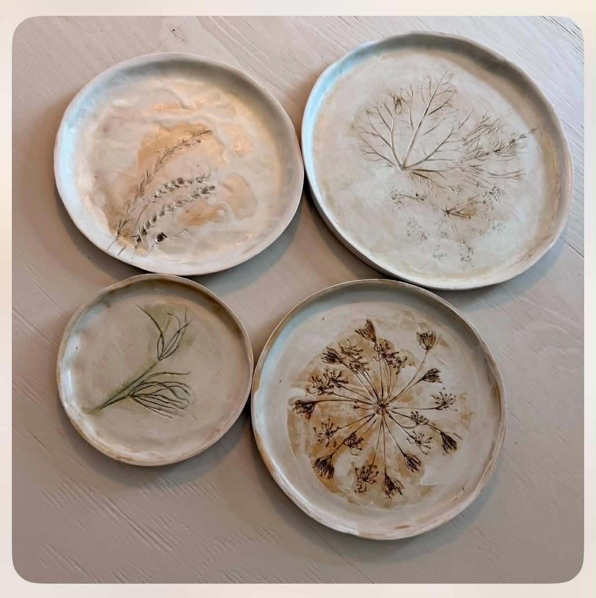 Workshop "herfst in je bord" 4 borden. - Foto