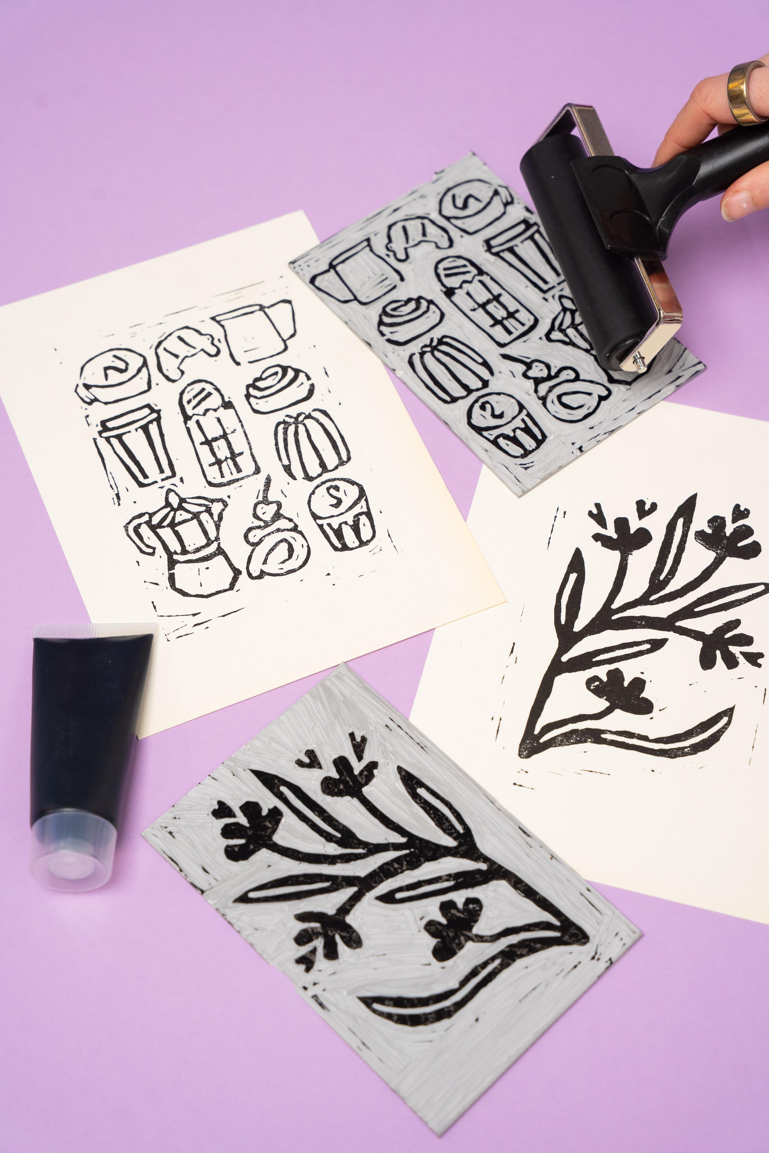 Workshop lino snijden - maak je eigen stempel - Foto