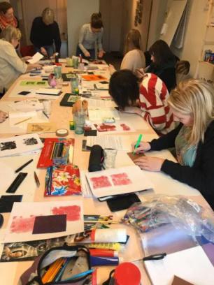 Workshop ‘gingerbread man’ kerstkaartjes illustreren